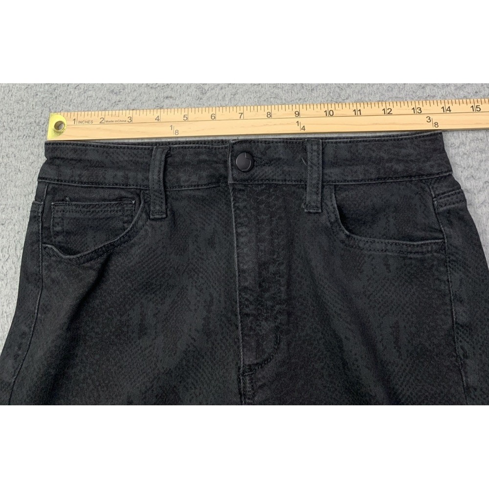 Joes Jeans Womens Size 29 Black Denim Mid Rise Cotton Blend Print Black Python - Picture 2 of 11